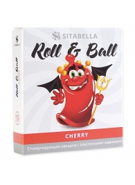Стимулирующий презерватив-насадка Roll   Ball Cherry - Sitabella - купить с доставкой в Химках