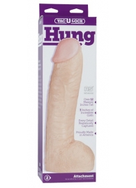 Огромная насадка-реалистик Vac-U-Lock Realistic Hung - 31,7 см. - Doc Johnson - купить с доставкой в Химках