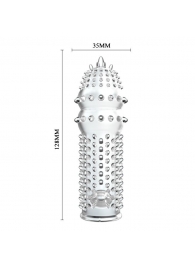 Закрытая прозрачная насадка Crystal sleeve - 14,2 см. - Erowoman-Eroman - в Химках купить с доставкой