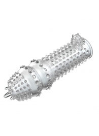 Закрытая прозрачная насадка Crystal sleeve - 14,2 см. - Erowoman-Eroman - в Химках купить с доставкой