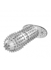 Закрытая прозрачная насадка Crystal sleeve - 12 см. - Erowoman-Eroman - в Химках купить с доставкой