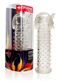 Закрытая прозрачная насадка на пенис Crystal Sleeve Faraon - 13,5 см. - Erowoman-Eroman - в Химках купить с доставкой