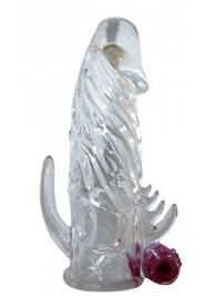 Закрытая прозрачная вибронасадка на пенис Crystal Sleeve Vibe - Erowoman-Eroman - в Химках купить с доставкой