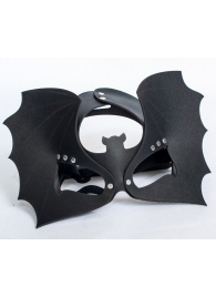 Черная кожаная маска на глаза  Летучая мышь - Sitabella - купить с доставкой в Химках