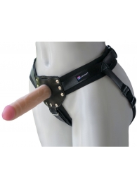 Черный пояс-трусики с двумя насадками  Экзотик-Linda  - 15,5 и 10,5 см. - LOVETOY (А-Полимер) - купить с доставкой в Химках