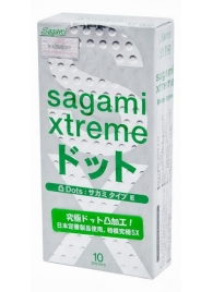 Презервативы Sagami Xtreme Type-E с точками - 10 шт. - Sagami - купить с доставкой в Химках