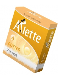 Презервативы Arlette Dotted с точечной текстурой - 3 шт. - Arlette - купить с доставкой в Химках