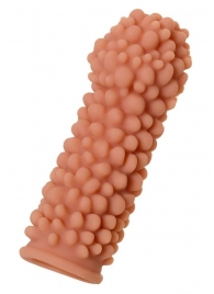 Телесная реалистичная насадка KOKOS Extreme Sleeve 08 с дополнительной стимуляцией - 12,7 см. - KOKOS - в Химках купить с доставкой