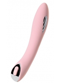 Розовый силиконовый вибратор с электростимуляцией TESLA G-POINT - 21 см. - ToyFa - купить с доставкой в Химках