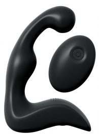 Черный вибромассажер простаты с пультом ДУ Control P-Spot Pro - Pipedream - в Химках купить с доставкой
