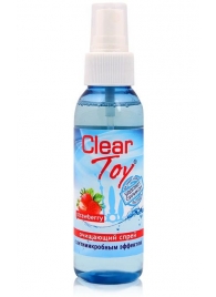 Очищающий спрей для игрушек CLEAR TOY Strawberry - 100 мл. - Биоритм - купить с доставкой в Химках