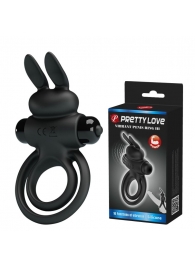 Черное эрекционное кольцо с вибростимуляцией клитора Vibrant Penis Ring III - Baile - в Химках купить с доставкой