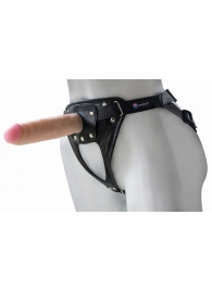 Универсальный мягкий пояс с насадкой Hard brutal BDSM-КОНСУЛ - 17 см. - LOVETOY (А-Полимер) - купить с доставкой в Химках