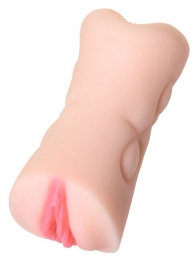 Телесный двусторонний мастурбатор Rich Fruit - вагина и анус - ToyFa - в Химках купить с доставкой