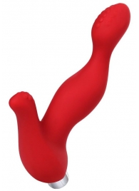 Красный силиконовый вибростимулятор простаты Proman - 12,5 см. - ToyFa - в Химках купить с доставкой