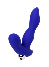 Синий силиконовый вибростимулятор простаты Stroman - 14,5 см. - ToyFa - в Химках купить с доставкой