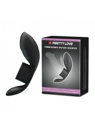 Черное кольцо на пенис с вибрацией Vibration Penis Sleeve - Baile - в Химках купить с доставкой