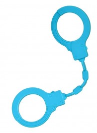 Голубые силиконовые наручники A-Toys без ключа - A-toys - купить с доставкой в Химках