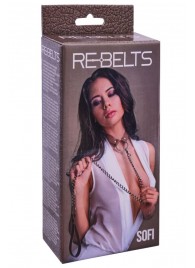Коричневый поводок и чокер с кольцом Sofi - Rebelts - купить с доставкой в Химках