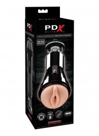 Телесный вибромастурбатор-вагина Cock Compressor Vibrating Stroker - Pipedream - в Химках купить с доставкой