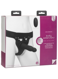 Черный полый вибрострапон Body Extensions BE Aroused - 17,78 см. - Doc Johnson - купить с доставкой в Химках