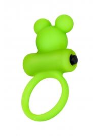 Зеленое виброкольцо на пенис A-Toys - A-toys - в Химках купить с доставкой