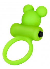 Зеленое виброкольцо на пенис A-Toys - A-toys - в Химках купить с доставкой