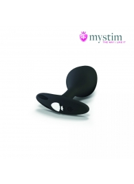 Черная пробка Mystim Rocking Vibe S с возможностью подключения к электростимулятору - 9,7 см. - MyStim - купить с доставкой в Химках