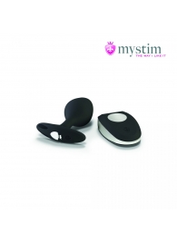 Черная пробка Mystim Rocking Vibe S с возможностью подключения к электростимулятору - 9,7 см. - MyStim - купить с доставкой в Химках