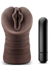 Коричневый мастурбатор-вагина Alexis - Blush Novelties - в Химках купить с доставкой