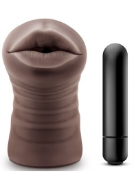 Коричневый мастурбатор-ротик Heather - Blush Novelties - в Химках купить с доставкой