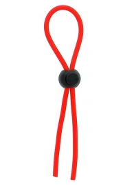 Красное эрекционное лассо с одной бусиной-утяжкой STRETCHY THIN LASSO - Dream Toys - в Химках купить с доставкой