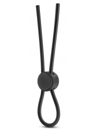 Черное силиконовое лассо на пенис SILICONE LOOP COCK RING - Blush Novelties - в Химках купить с доставкой