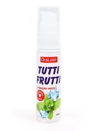 Гель-смазка Tutti-frutti со вкусом сладкой мяты - 30 гр. - Биоритм - купить с доставкой в Химках