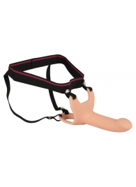 Силиконовый полый страпон на ремнях Silicone Strap-on - 16 см. - Orion - купить с доставкой в Химках