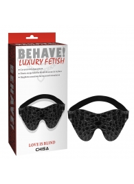 Черная маска на глаза Behave - Chisa - купить с доставкой в Химках