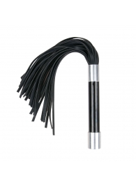Черная плеть Easytoys Flogger With Metal Grip - 38 см. - Easy toys - купить с доставкой в Химках