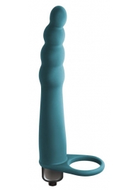 Зеленая вибронасадка для двойного проникновения Bramble - 16,5 см. - Lola Games - купить с доставкой в Химках