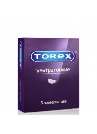 Презервативы Torex  Ультратонкие  - 3 шт. - Torex - купить с доставкой в Химках