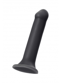 Черный фаллос на присоске Silicone Bendable Dildo XL - 20 см. - Strap-on-me - купить с доставкой в Химках