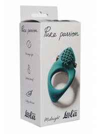 Зеленое эрекционное виброкольцо Pure Passion Midnight - Lola Games - в Химках купить с доставкой