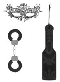Черный игровой набор Introductory Bondage Kit №4 - Shots Media BV - купить с доставкой в Химках