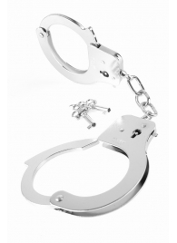Металлические серебристые наручники Designer Metal Handcuffs - Pipedream - купить с доставкой в Химках