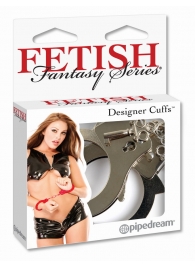 Металлические серебристые наручники Designer Metal Handcuffs - Pipedream - купить с доставкой в Химках