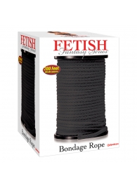 Черная веревка для связывания Bondage Rope - 60,9 м. - Pipedream - купить с доставкой в Химках