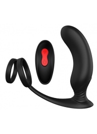 Черный массажер простаты REMOTE P-PLEASER - Dream Toys - в Химках купить с доставкой