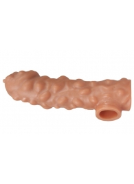 Насадка на фаллос с крупными бугорками EXTREME SLEEVE - 17,6 см. - KOKOS - в Химках купить с доставкой