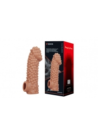 Насадка на фаллос с бугорками - 17,6 см. - KOKOS - в Химках купить с доставкой