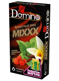 Ароматизированные презервативы DOMINO  Ароматный микс  - 6 шт. - Domino - купить с доставкой в Химках