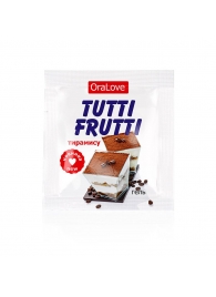 Пробник гель-смазки Tutti-frutti со вкусом тирамису - 4 гр. - Биоритм - купить с доставкой в Химках
